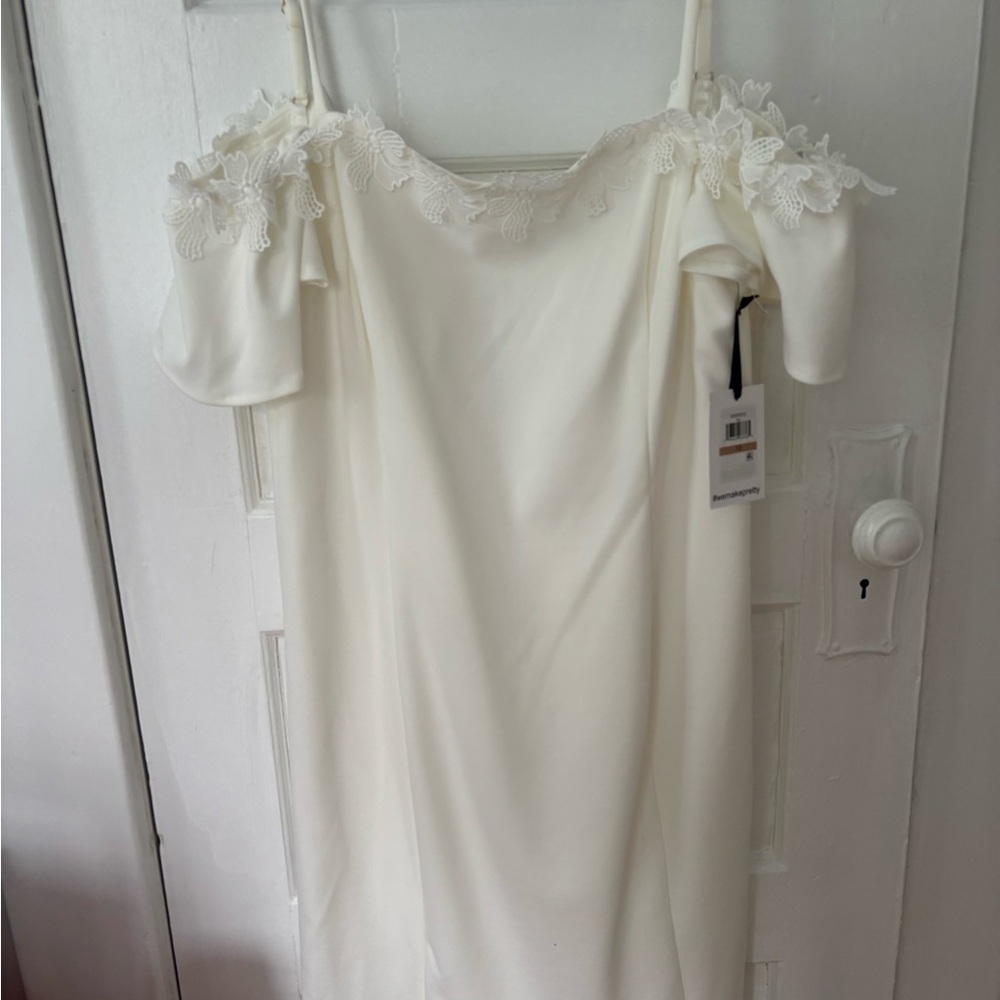 Elegant White Off-Shoulder Dress